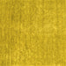 Square Machine Washable Abstract Yellow Contemporary Rug, wshcon2724yw