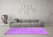 Machine Washable Abstract Purple Contemporary Area Rugs in a Living Room, wshcon2724pur