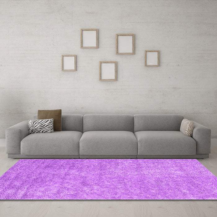 Machine Washable Abstract Purple Contemporary Area Rugs in a Living Room, wshcon2724pur
