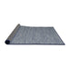 Thickness of Contemporary Purple Navy Blue Modern Rug, con2725