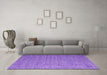 Machine Washable Abstract Purple Contemporary Area Rugs in a Living Room, wshcon2725pur