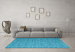 Machine Washable Abstract Light Blue Contemporary Rug in a Living Room, wshcon2725lblu