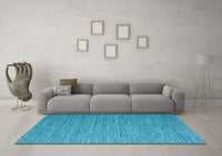 Machine Washable Abstract Light Blue Contemporary Rug, wshcon2725lblu