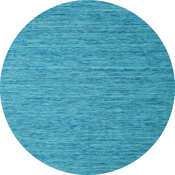 Round Abstract Light Blue Contemporary Rug, con2725lblu