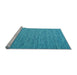 Sideview of Machine Washable Abstract Light Blue Contemporary Rug, wshcon2725lblu