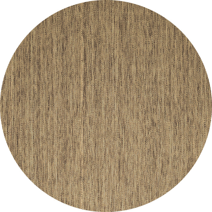 Round Abstract Brown Contemporary Rug, con2725brn