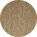 Round Abstract Brown Contemporary Rug, con2725brn