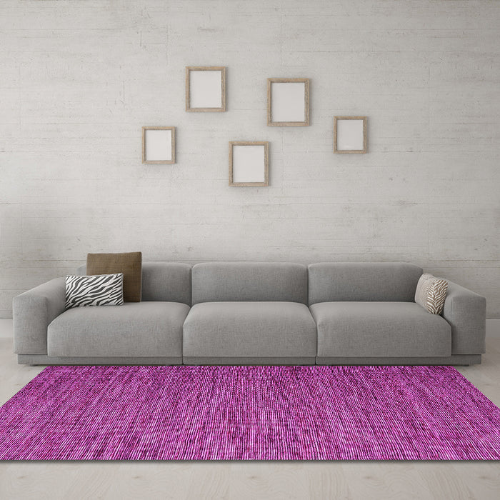 Machine Washable Abstract Pink Contemporary Rug in a Living Room, wshcon2726pnk