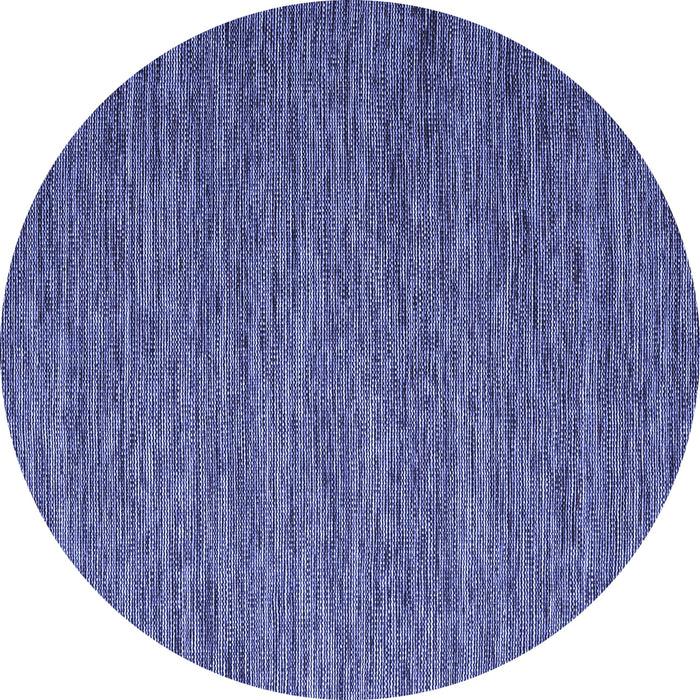 Round Abstract Blue Contemporary Rug, con2726blu