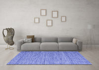 Machine Washable Abstract Blue Contemporary Rug, wshcon2727blu