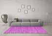 Machine Washable Abstract Pink Contemporary Rug in a Living Room, wshcon2727pnk