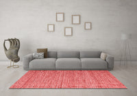 Machine Washable Abstract Red Contemporary Rug, wshcon2727red