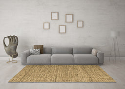 Machine Washable Abstract Brown Contemporary Rug in a Living Room,, wshcon2727brn