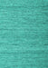 Machine Washable Abstract Turquoise Contemporary Area Rugs, wshcon2727turq