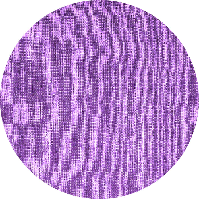 Round Abstract Purple Contemporary Rug, con2727pur