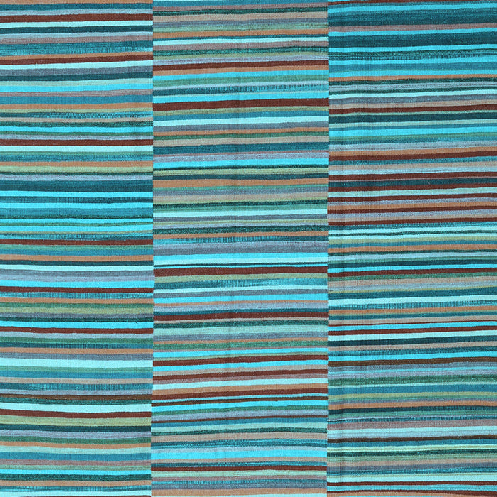 Southwestern Light Blue Country Rug, con2728lblu