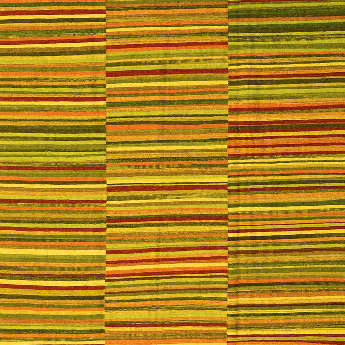 Machine Washable Southwestern Yellow Country Rug, wshcon2728yw