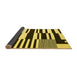 Sideview of Abstract Yellow Contemporary Rug, con2729yw