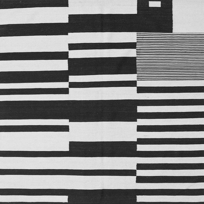 Serging Thickness of Abstract Gray Contemporary Rug, con2729gry