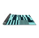 Sideview of Abstract Light Blue Contemporary Rug, con2729lblu