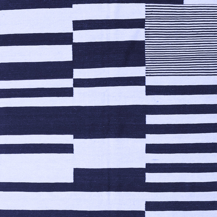 Abstract Blue Contemporary Rug, con2729blu