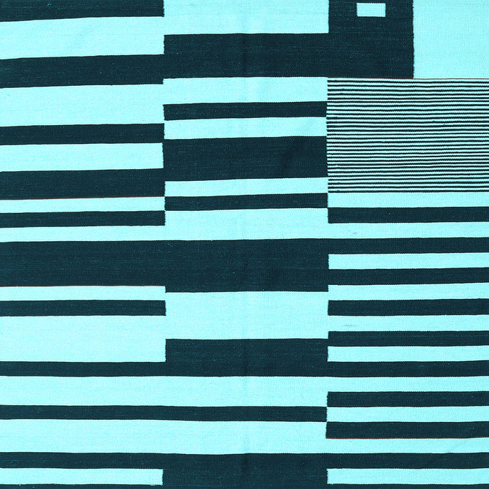 Square Machine Washable Abstract Light Blue Contemporary Rug, wshcon2729lblu