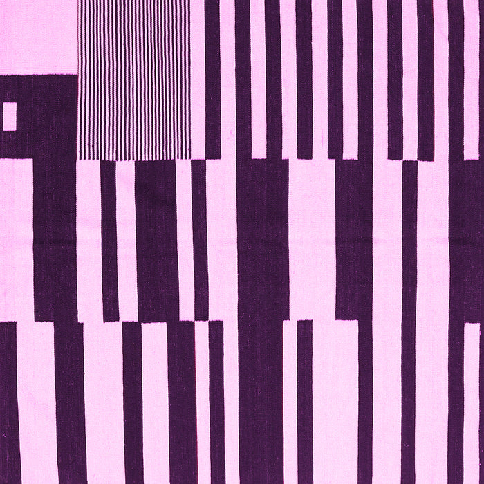 Square Abstract Pink Contemporary Rug, con2729pnk