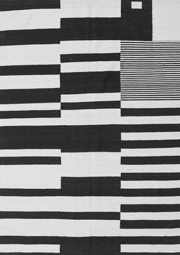 Abstract Gray Contemporary Rug, con2729gry