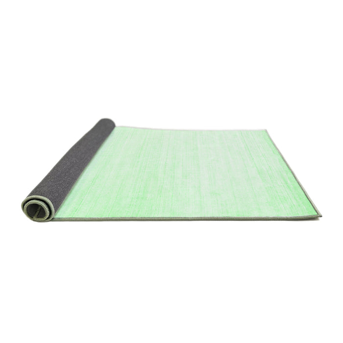 Sideview of Solid Emerald Green Modern Rug, con272emgrn