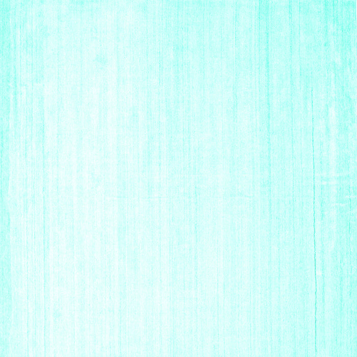 Square Solid Turquoise Modern Rug, con272turq