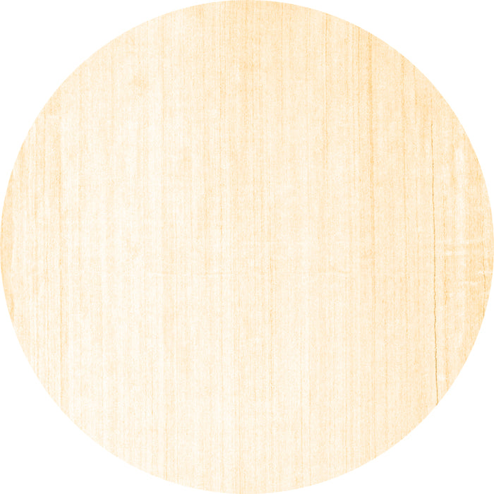 Round Solid Brown Modern Rug, con272brn