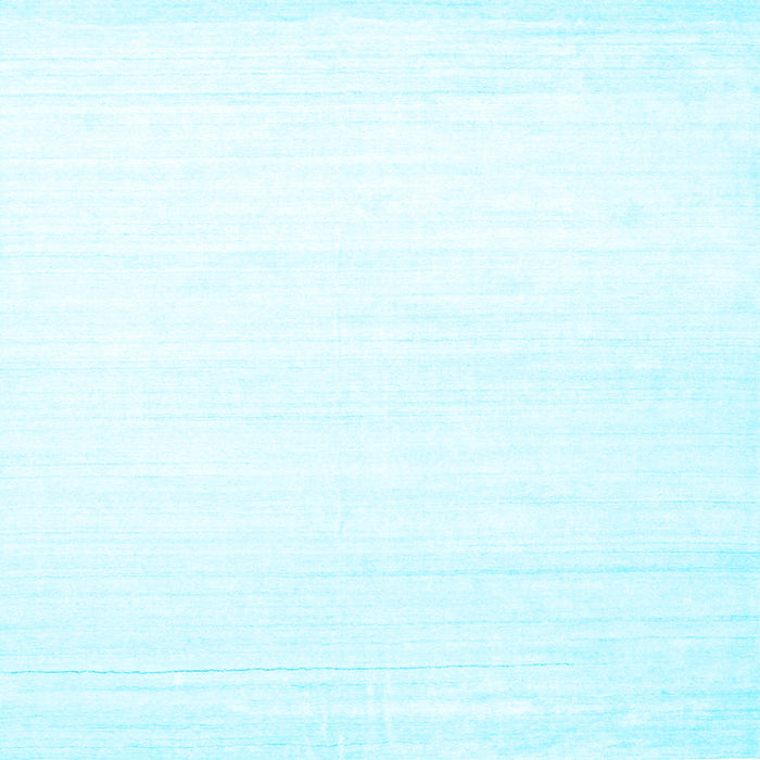 Square Machine Washable Solid Light Blue Modern Rug, wshcon272lblu