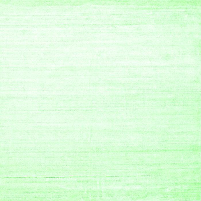 Serging Thickness of Solid Green Modern Rug, con272grn