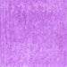 Square Machine Washable Abstract Purple Contemporary Area Rugs, wshcon2730pur