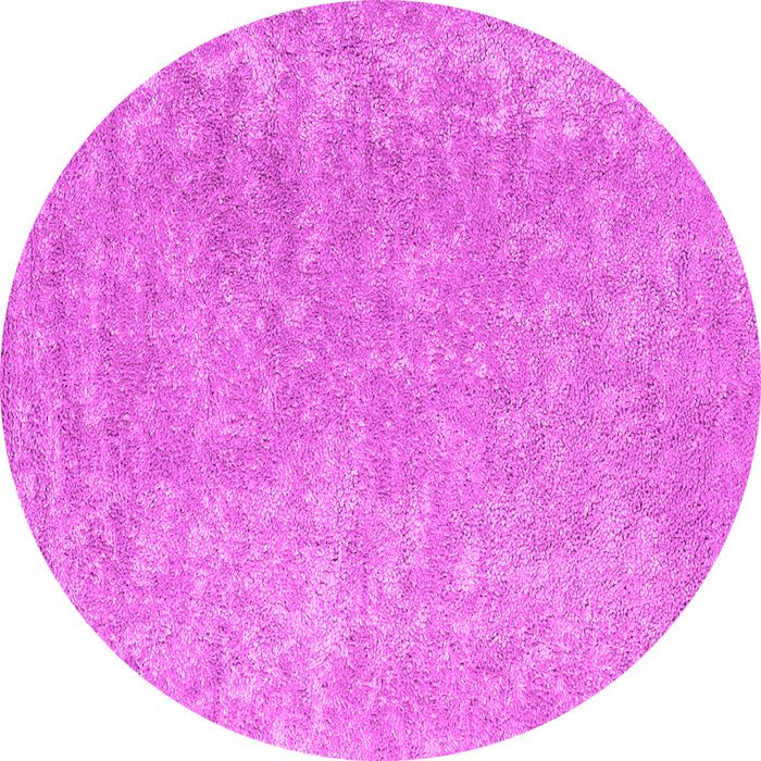 Round Abstract Pink Contemporary Rug, con2730pnk