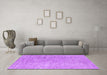 Machine Washable Abstract Purple Contemporary Area Rugs in a Living Room, wshcon2730pur