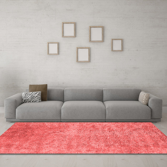 Contemporary Red Washable Rugs