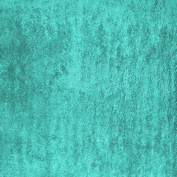 Square Machine Washable Abstract Turquoise Contemporary Area Rugs, wshcon2731turq