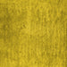 Square Machine Washable Abstract Yellow Contemporary Rug, wshcon2731yw