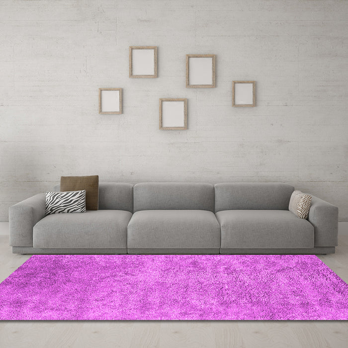 Machine Washable Abstract Pink Contemporary Rug in a Living Room, wshcon2731pnk