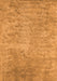 Abstract Orange Contemporary Rug, con2731org