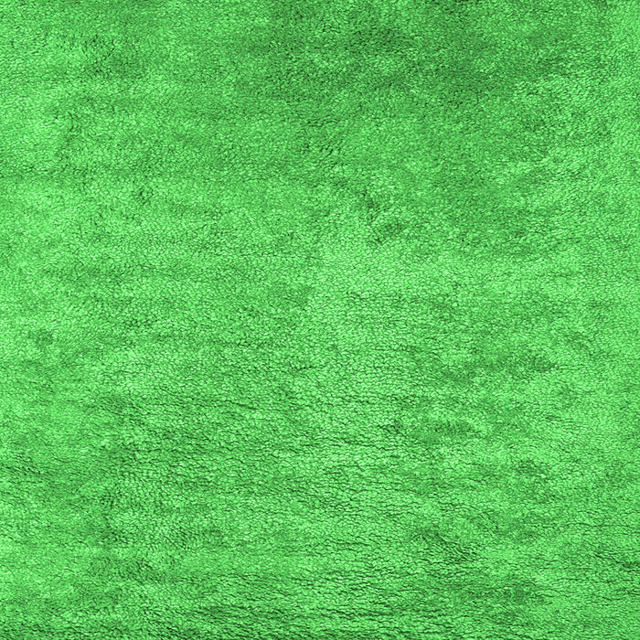 Round Machine Washable Abstract Green Contemporary Area Rugs, wshcon2731grn