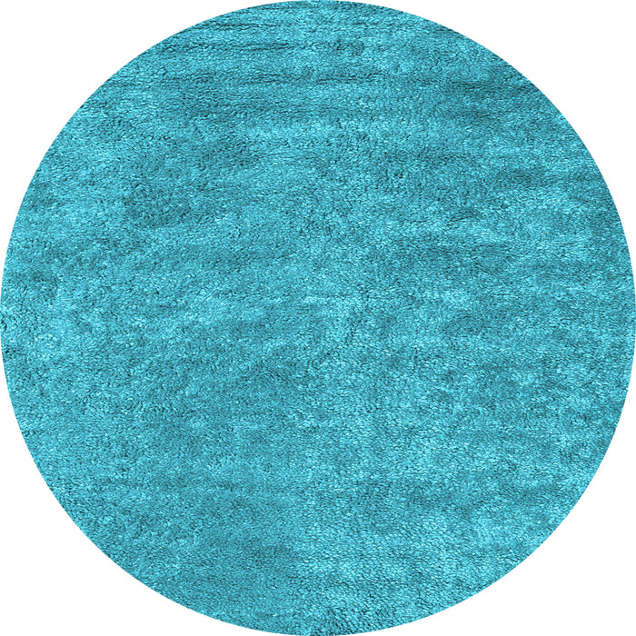 Round Machine Washable Abstract Light Blue Contemporary Rug, wshcon2732lblu