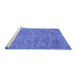 Sideview of Machine Washable Abstract Blue Contemporary Rug, wshcon2732blu