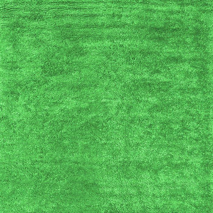 Serging Thickness of Abstract Green Contemporary Rug, con2732grn