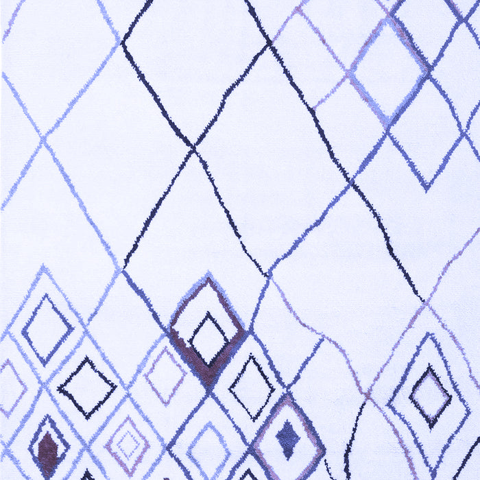 Machine Washable Solid Blue Modern Rug, wshcon2733blu