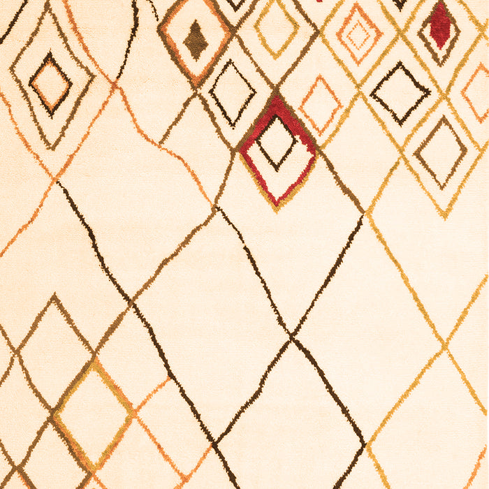 Solid Orange Modern Rug, con2733org