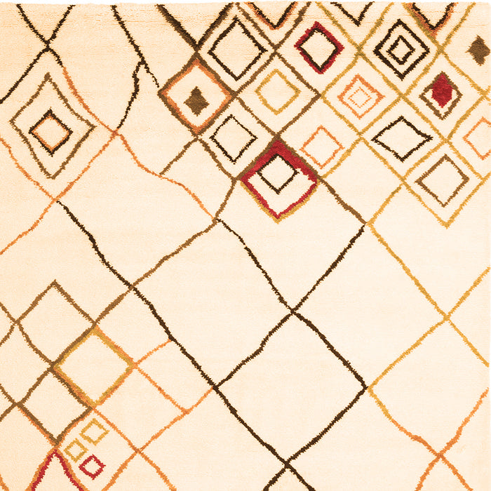 Round Machine Washable Solid Orange Modern Area Rugs, wshcon2733org