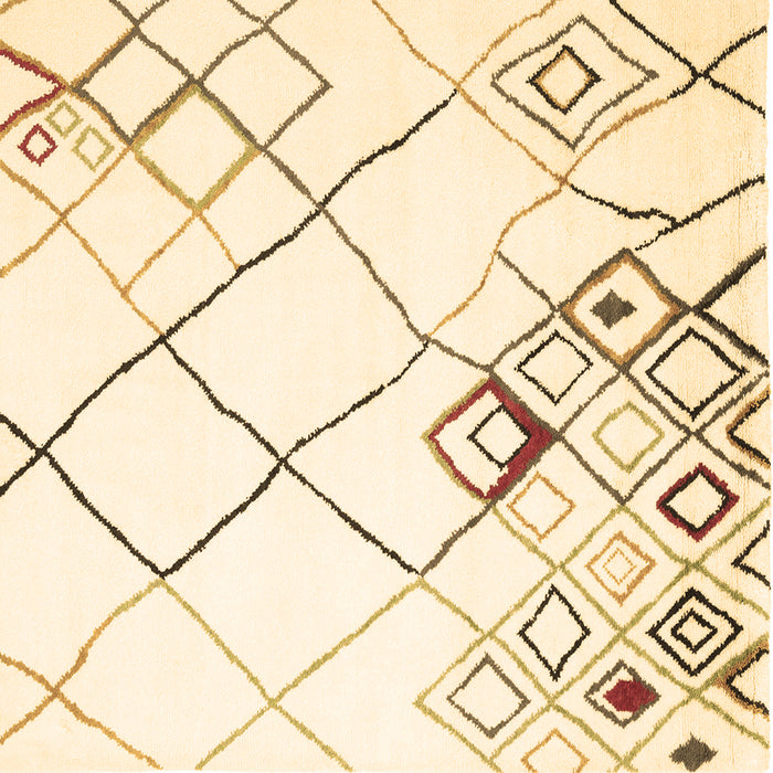 Square Machine Washable Solid Brown Modern Rug, wshcon2733brn