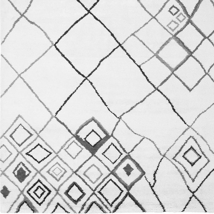 Serging Thickness of Solid Gray Modern Rug, con2733gry